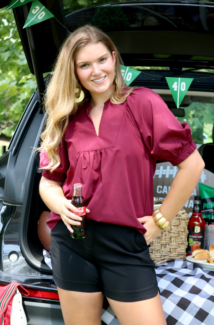 Tailgate Top | Maroon