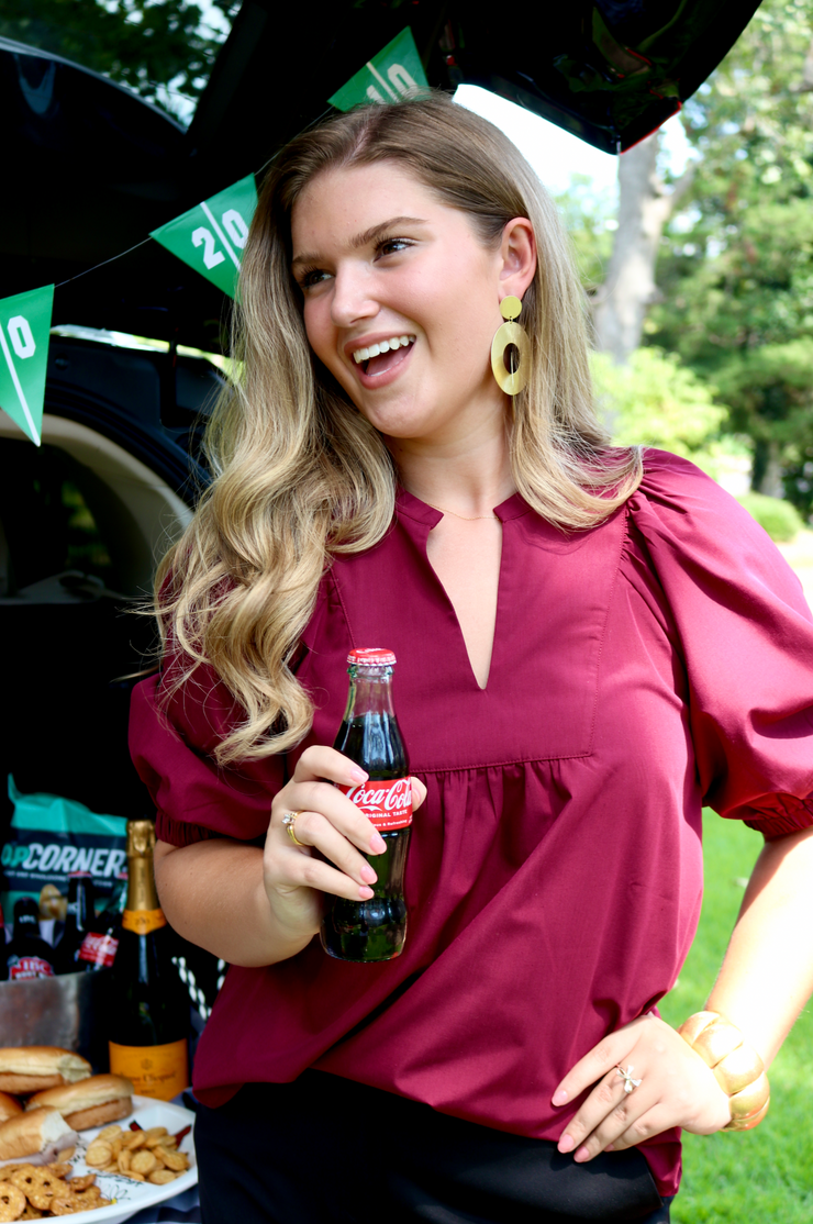 Tailgate Top | Maroon