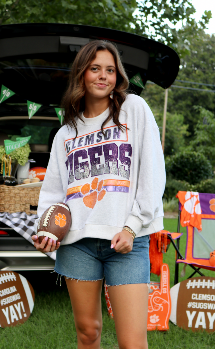 Clemson Tigers Licensed Vintage Sweatshirt