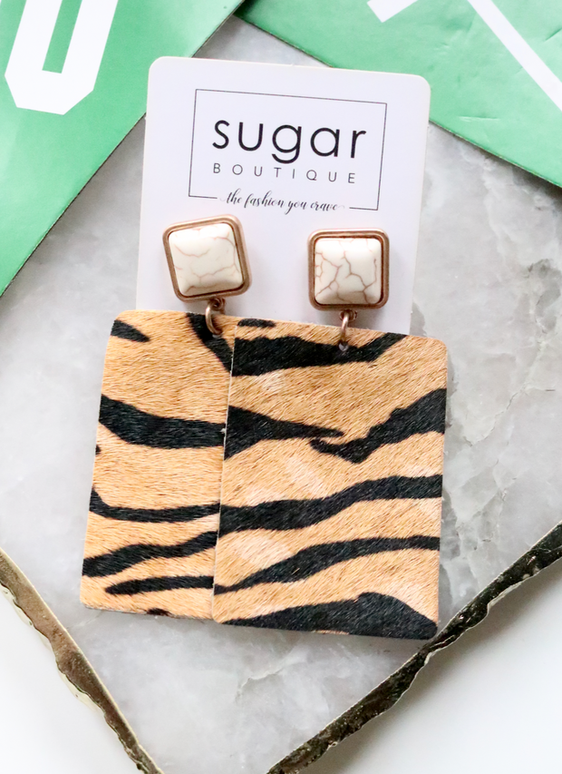 Tiger Safari Earring