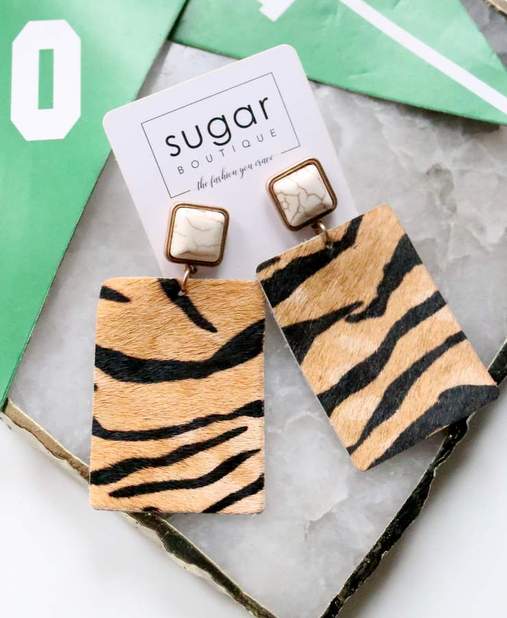 Tiger Safari Earring