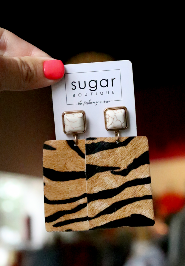 Tiger Safari Earring