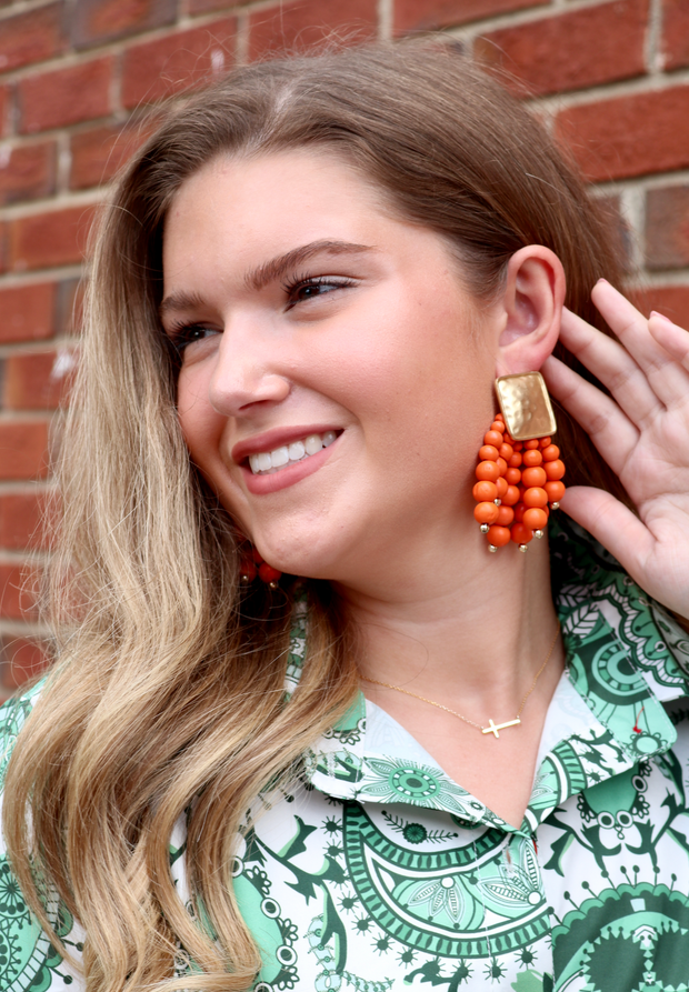 Harbour Island Earring | Orange