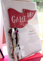 Garnet Gameday Football Party Pennant