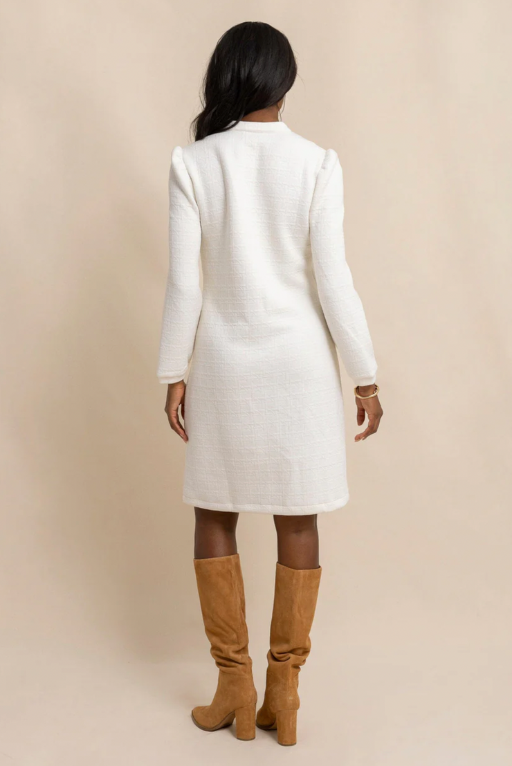 Oren Quilted Dress | Sand White