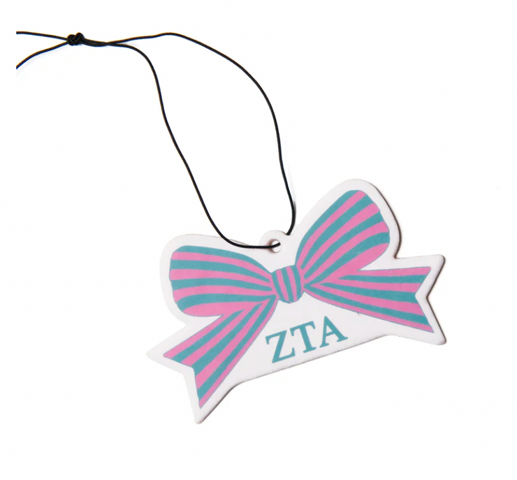 Zeta Tau Alpha Bow Air Freshener