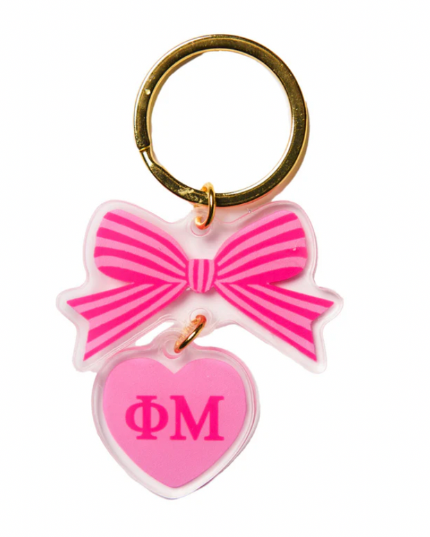 BOW-DACIOUS Keychain | Phi Mu