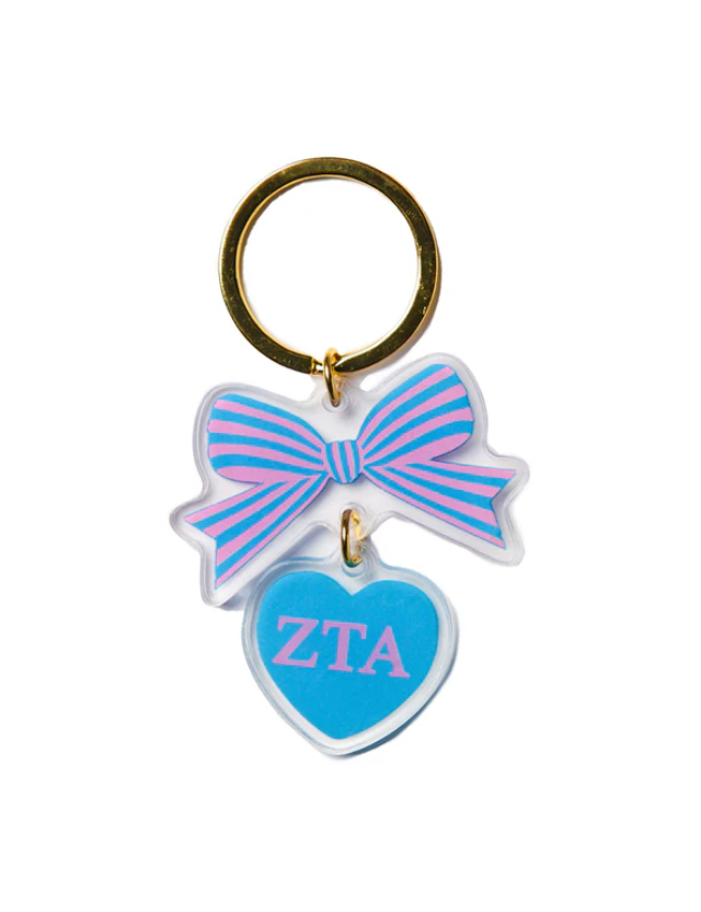 BOW-DACIOUS Keychain | Zeta Tau Alpha