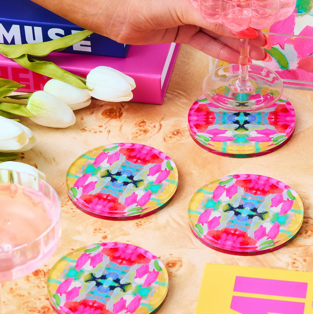 Pink Paradise Tart x Laura Park Coasters | SET OF 2