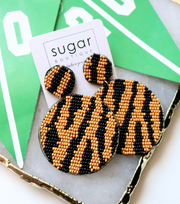 Tiger Jungle Round Earring