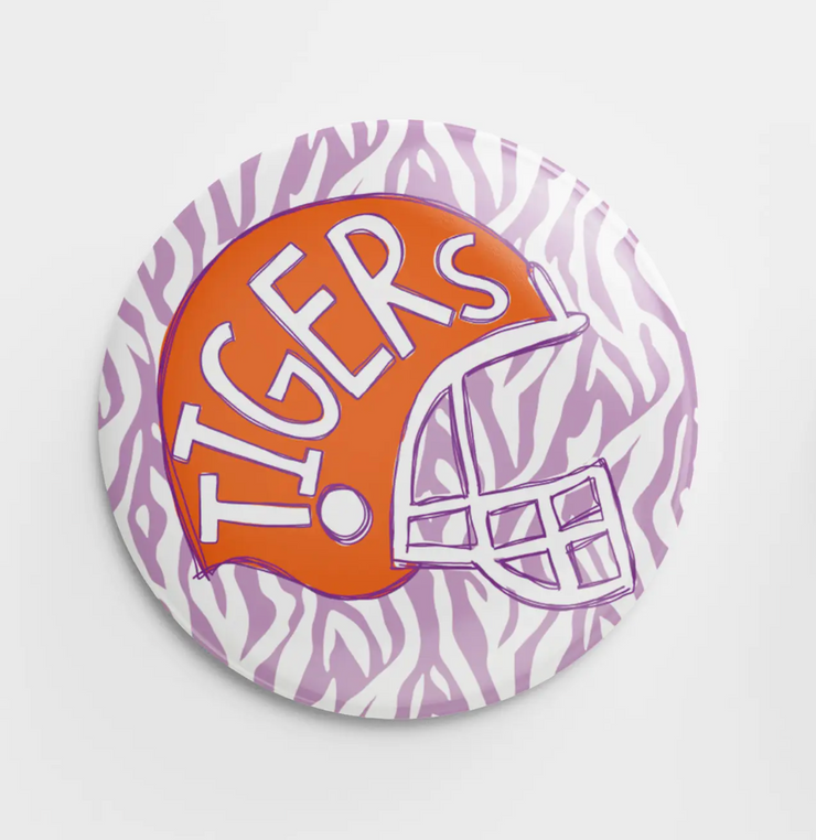 Tigers Helmet Button