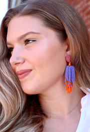 Tiger Tassel Earring