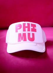 Block Greek Trucker Hat | PHI MU