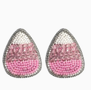 Sweet Pink Candy Corn Earring