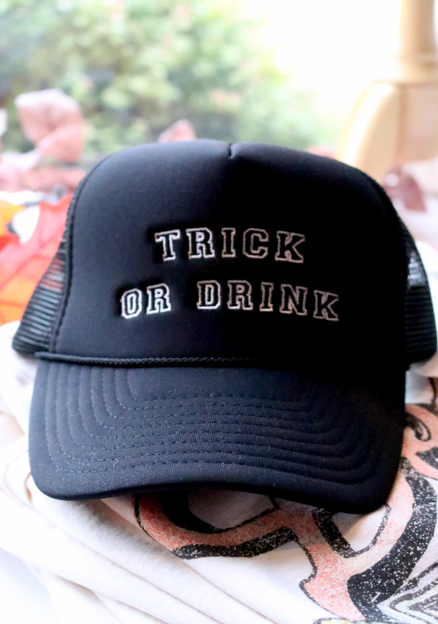 Trick or Drink Trucker Hat