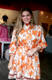 Orange Lillies Dress