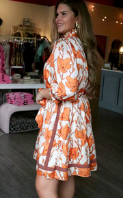 Orange Lillies Dress