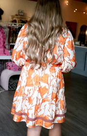 Orange Lillies Dress