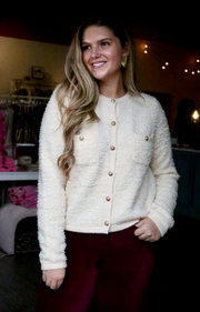 Jackie O Cardigan | Beige