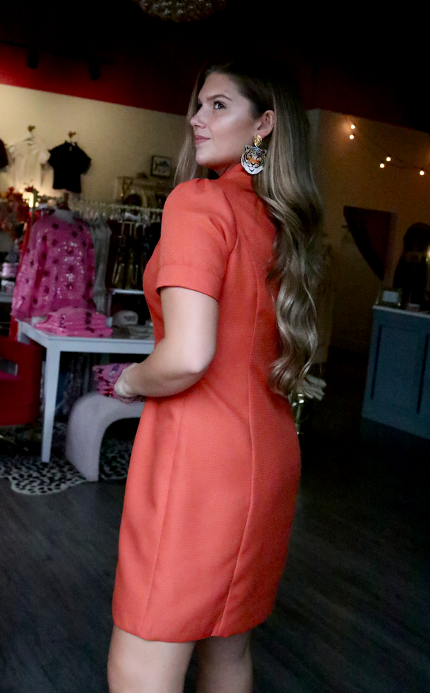 Pumpkin Spice Zip Front Dress