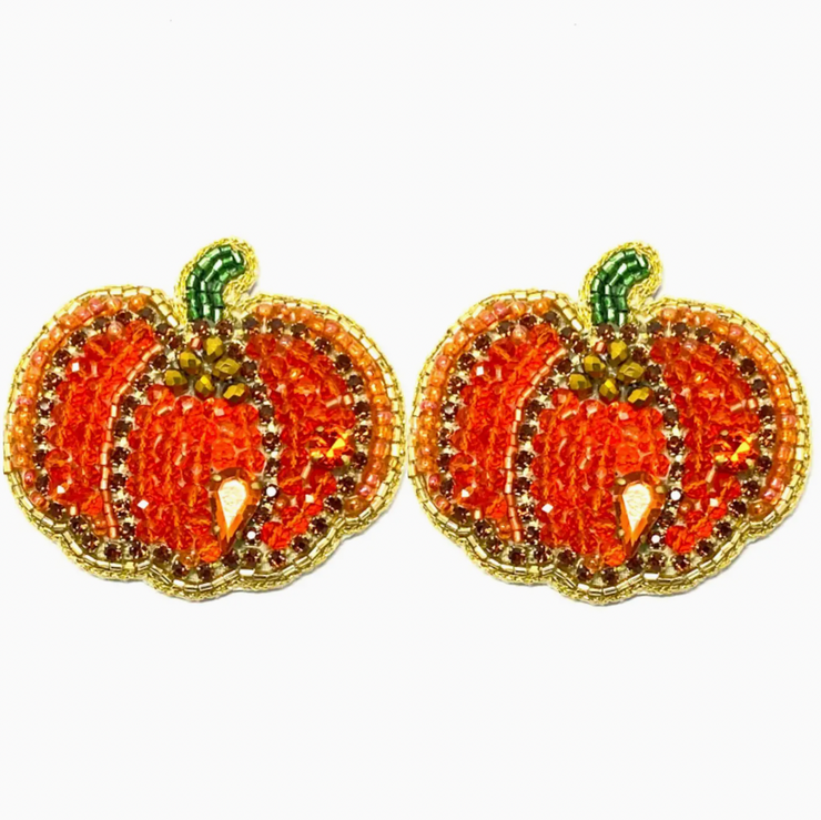 Pumpkin Stud Earrings