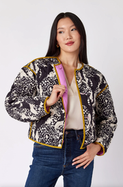 Felix Reversible Jacket | Pink / Leopard