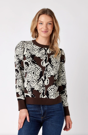 Bixby Sweater | Mocha Leopard