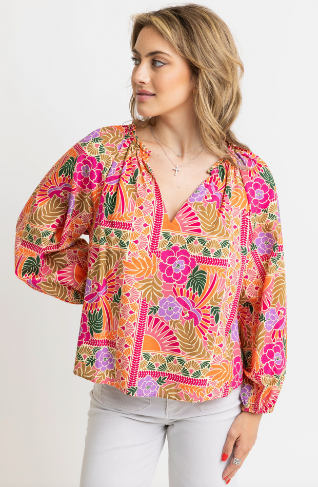 Toucan Sam Braided Trim Top