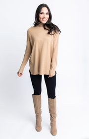 Turtleneck Sweater Tunic | Camel