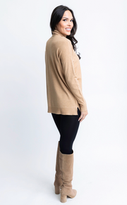 Turtleneck Sweater Tunic | Camel