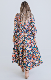 Lora Smocked Maxi Dress | Autumn Fields