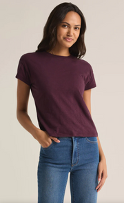 Modern Slub Tee | Berry Wine