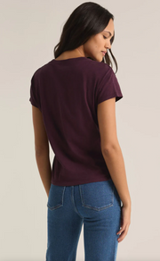 Modern Slub Tee | Berry Wine