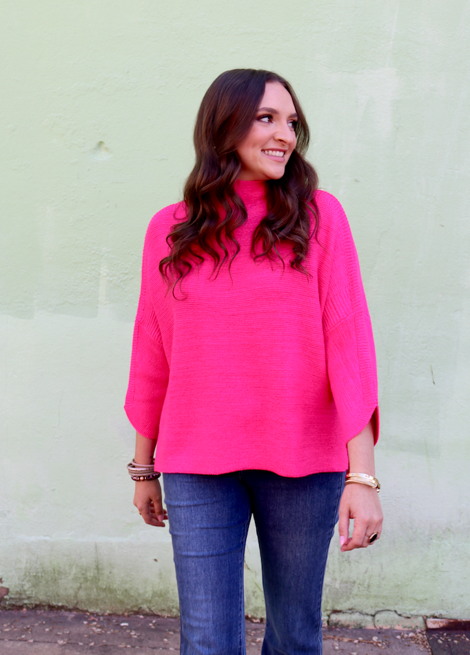 Boho Sweater | Pink Crush