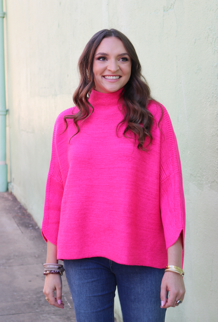 Boho Sweater | Pink Crush