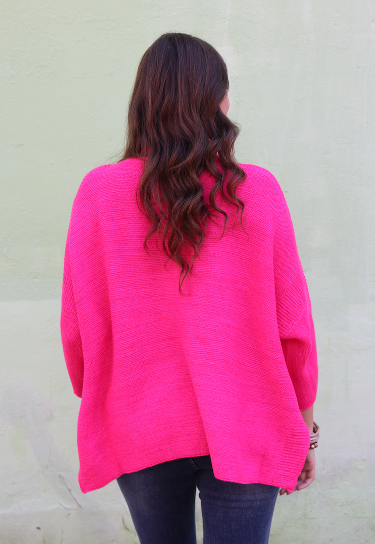 Boho Sweater | Pink Crush