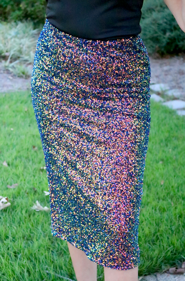 Cosmopolitan Multi Sequin Skirt