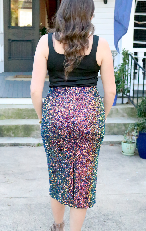 Cosmopolitan Multi Sequin Skirt