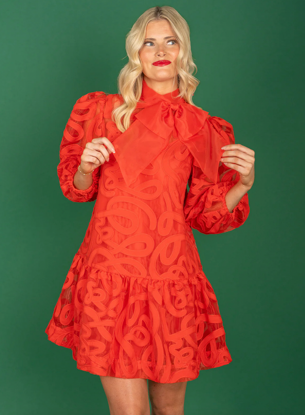 Bella Dress | Joy/Holly Red