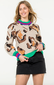 Leina Leopard Sweater