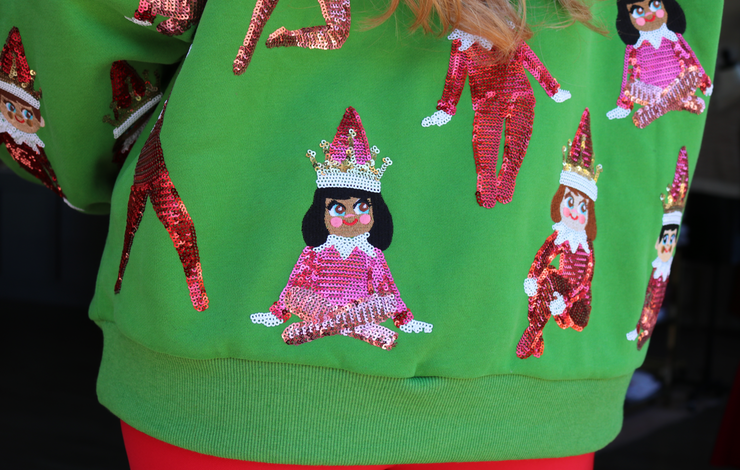 Green Elf on the Shelf Sweatshirt