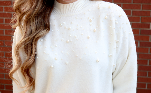 Pearl Girl Sweater | Ivory