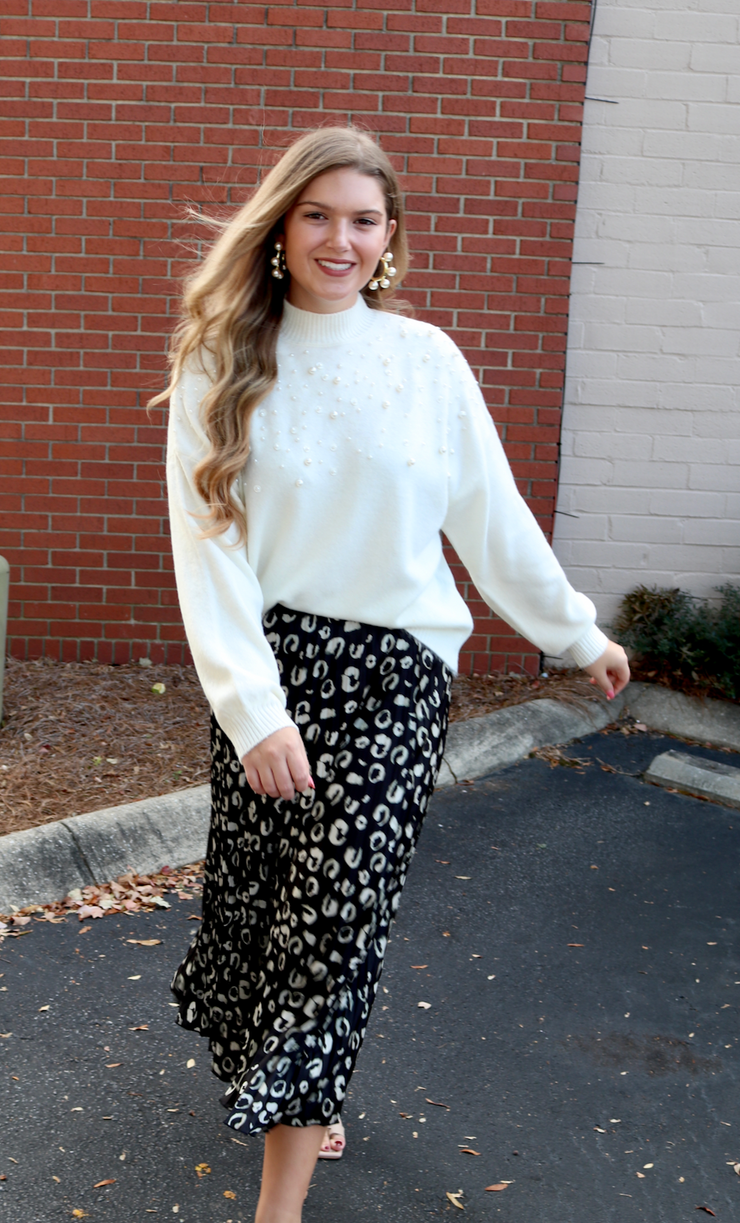 Lovely Leopard Midi Skirt