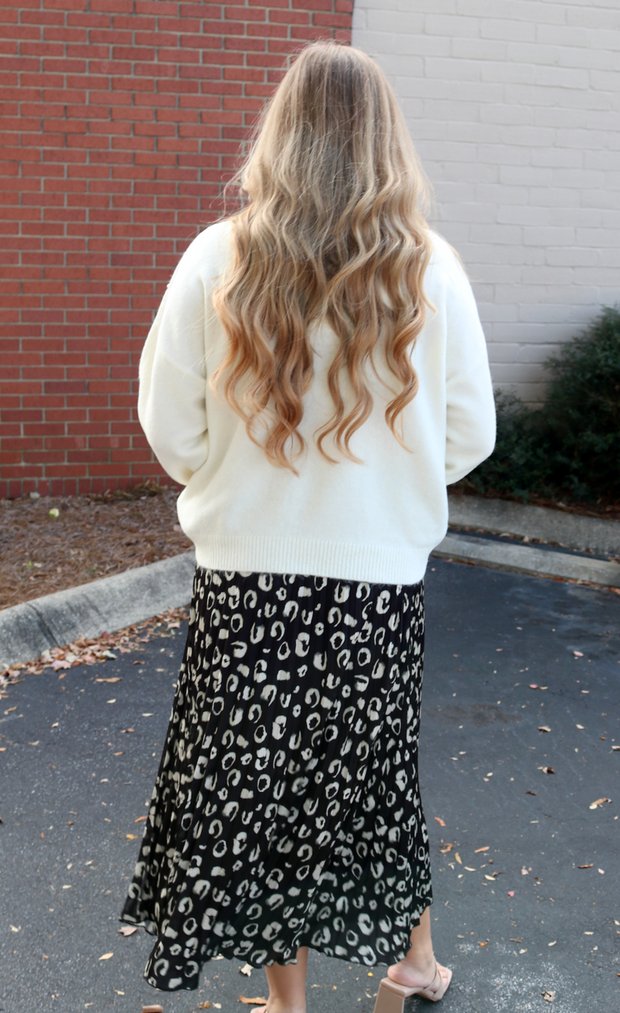 Lovely Leopard Midi Skirt