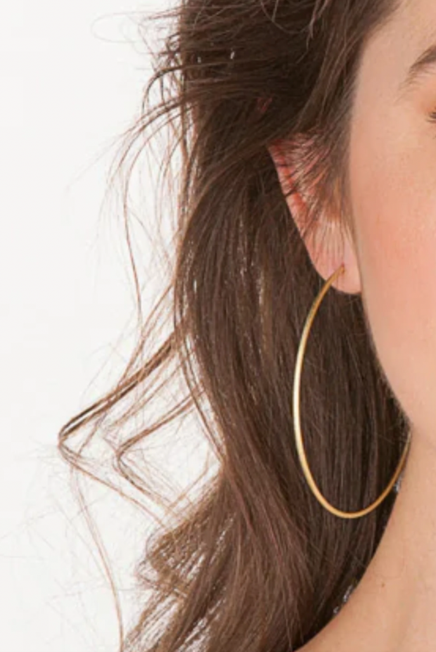 Jillian Hoop - Brushed 18K Gold Plated