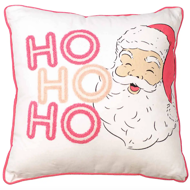 Ho Ho Ho Santa Pillow | 18 x 18