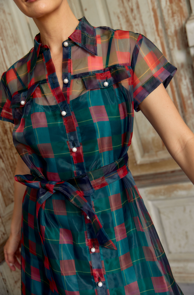 Rachel Dress | Holiday Plaid