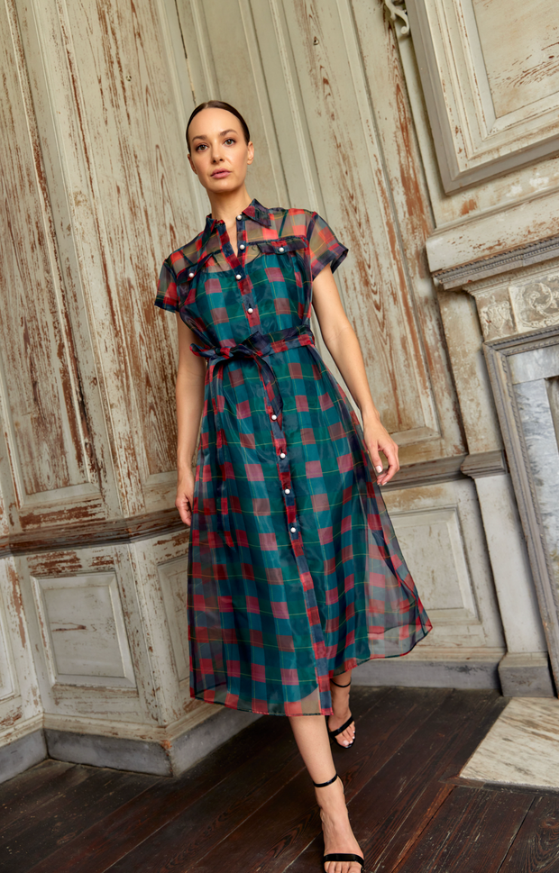 Rachel Dress | Holiday Plaid