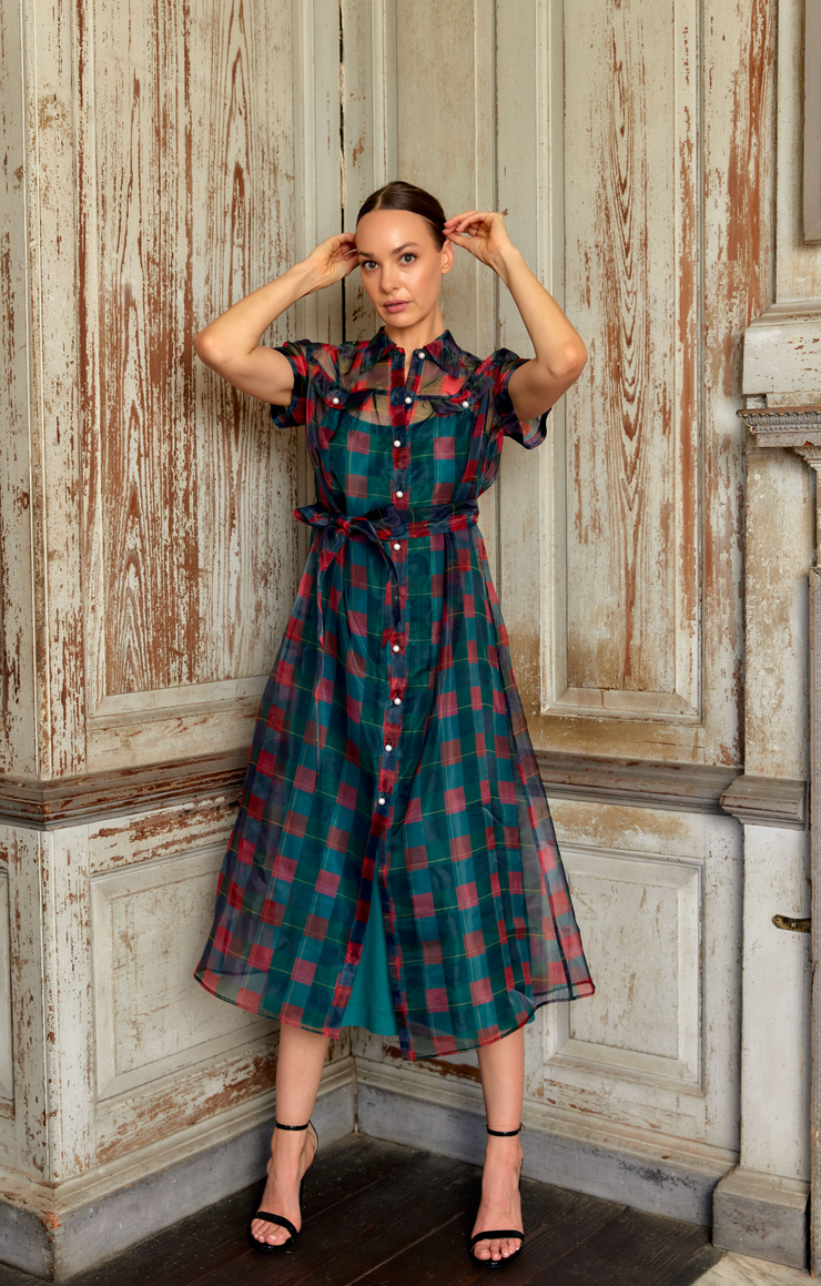 Rachel Dress | Holiday Plaid