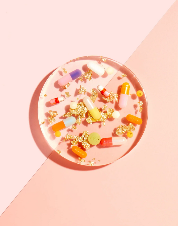 Pills + Gold Coasters ( SET OF 2)